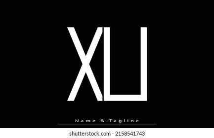 Alphabet letters Initial Monogram Logo XU, UX