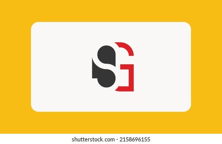 Alphabet letters Initials Monogram logo SG, GS, G and S