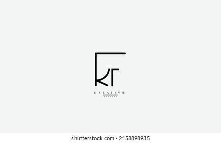 Alphabet letters Initials Monogram logo RF FR R F