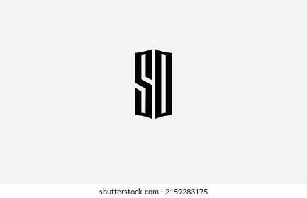 Letras alfabéticas Iniciales Monograma SD DS S D
