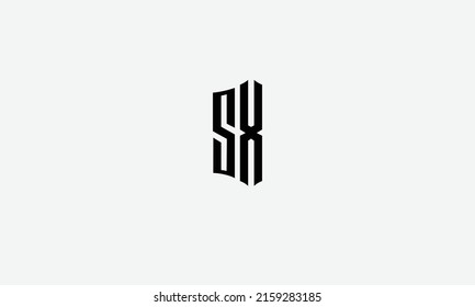 Alphabet Buchstaben Initial Monogram Logo SX XS X