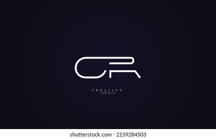 Alphabet letters Initials Monogram logo CR RC C R