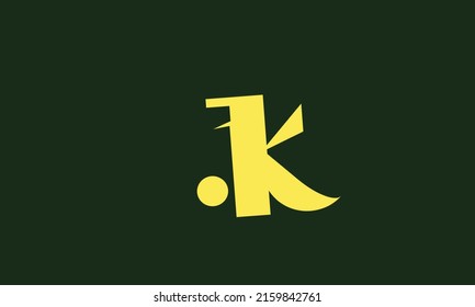 Alphabet letters Initials Monogram logo KJ, JK, K and J