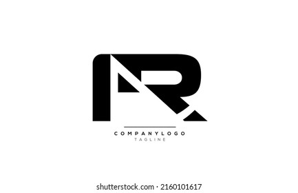 Alphabet letters Initials Monogram logo AR, AR INITIAL, AR letter