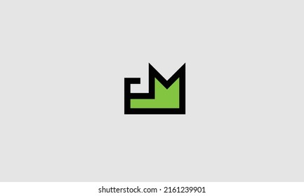 Alphabet letters Initials Monogram logo EM, ME,E and M