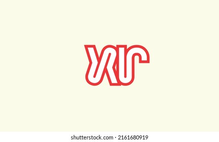 Alphabet letters Initials Monogram logo XR, RX, X and R