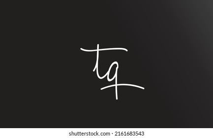 Alphabet letters Initials Monogram logo TQ, QT, T and Q