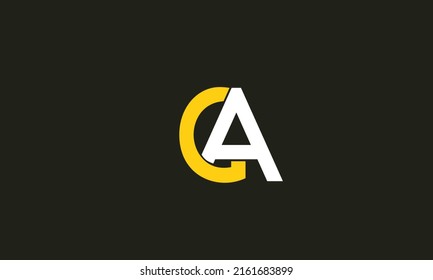 Alphabet letters Initial Monogram Logo CA, AC, C und A