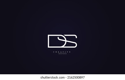 Alphabet letters Initials Monogram logo DS SD D S