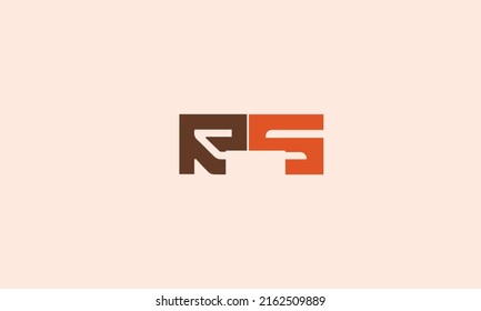 Alphabet letters Initials Monogram logo rs, sr, r and s