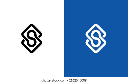 Alphabet letters Initials Monogram logo SS, S