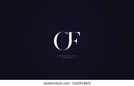 Alphabet letters Initials Monogram logo OF FO O F