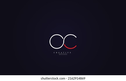 Alphabet letters Initials Monogram logo OC CO O C