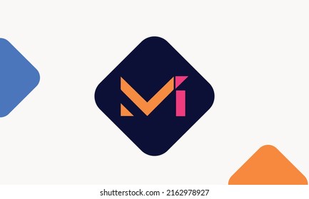 Alphabet letters Initials Monogram logo MI, IM, M and I