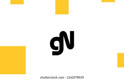 Alphabet letters Initials Monogram logo GN, NG, G and N