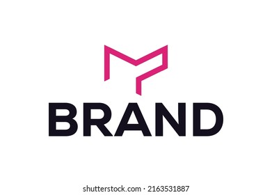 Alphabet letters Initials Monogram logo MP, PM, M and P