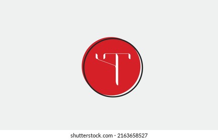 Alphabet letters Initials Monogram logo yt, ty, y and t