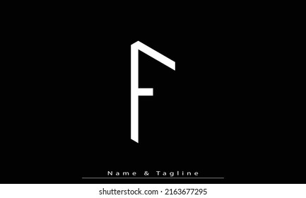 Letras alfabéticas Iniciales Monograma F