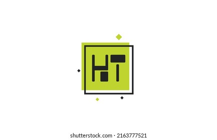 Alphabet letters Initials Monogram logo HT, TH, H and T