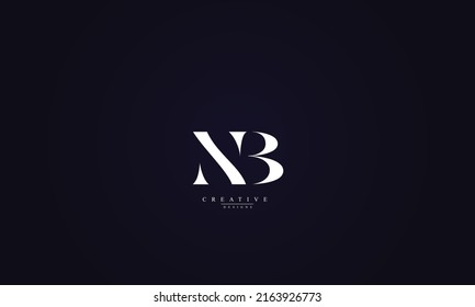 Alphabet letters Initials Monogram logo NB BN N B 