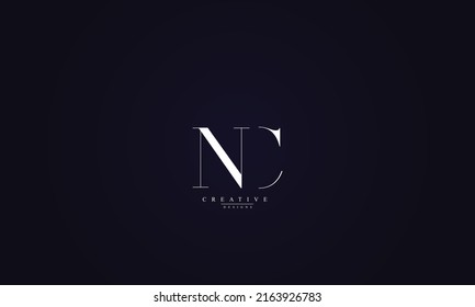 Alphabet letters Initials Monogram logo NC CN N  C