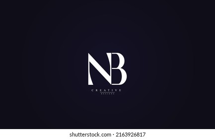 Alphabet letters Initials Monogram logo NB BN N B 