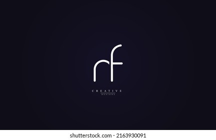 Alphabet letters Initials Monogram logo NF FN N F