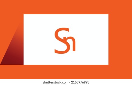Alphabet letters Initials Monogram logo SN, NS, S and N