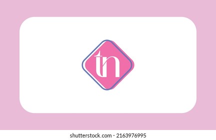 Alphabet letters Initials Monogram logo TN, NT, T and N
