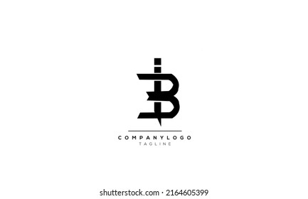 Alphabet letters Initial Monogram Logo IB, IB INITIAL, IB-Brief