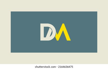 Alphabet letters Initials Monogram logo DM, MD, D and M