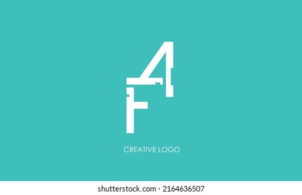 Letras alfabéticas Iniciales Monograma FA, AF, F y A