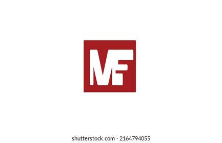 Letras alfabéticas Iniciales Monograma MF, FM, F y M
