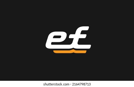 Letras alfabéticas Iniciales Logotipo de Monograma EF, FE, E y F