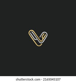 Alphabet letters Initials Monogram logo VY, YV, V and Y