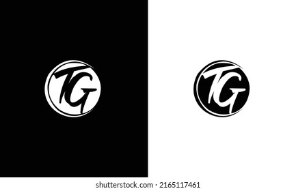 Alphabet letters Initials Monogram logo TG , GT
