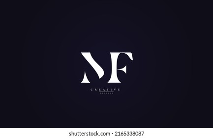Letras alfabéticas Iniciales Monograma MF FM M F 