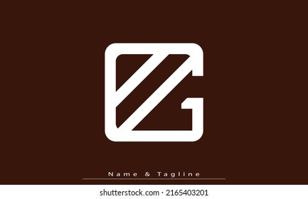 Alphabet letters Initials Monogram logo AG , GA