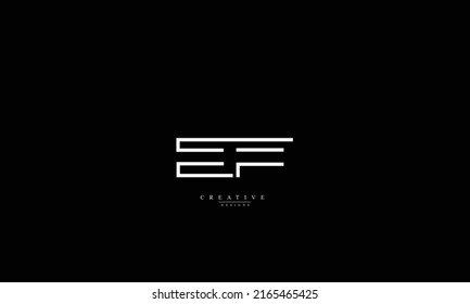 Alphabet letters Initials Monogram logo EF FE E F