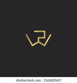 Alphabet letters Initials Monogram logo WZ ZW