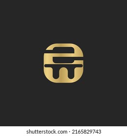 Alphabet letters Initials Monogram logo WZ ZW