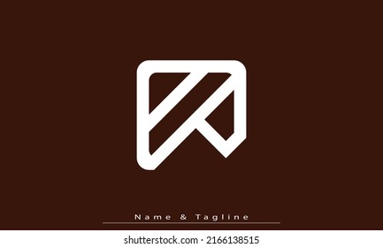 Alphabet letters Initials Monogram logo AP, PA