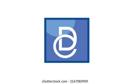 Alphabet letters Initials Monogram logo CD, DC, C and D
