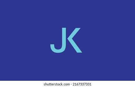Alphabet letters Initials Monogram logo JK, JK INITIAL, JK letter