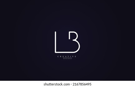 Alphabet letters Initials Monogram logo LB BL L B