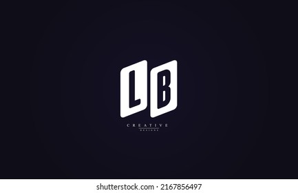 Alphabet letters Initials Monogram logo LB BL L B