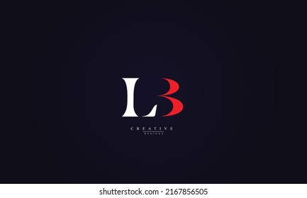 Alphabet letters Initials Monogram logo LB BL L B