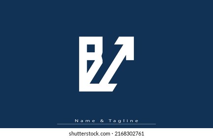 Letras alfabéticas Iniciales Logotipo Monograma BI, IB