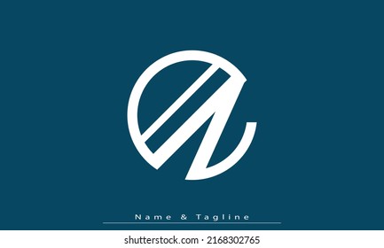 Letras alfabéticas Iniciales Logotipo Monograma AZ, ZA