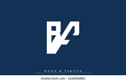 Alphabet letters Initials Monogram logo BF, FB